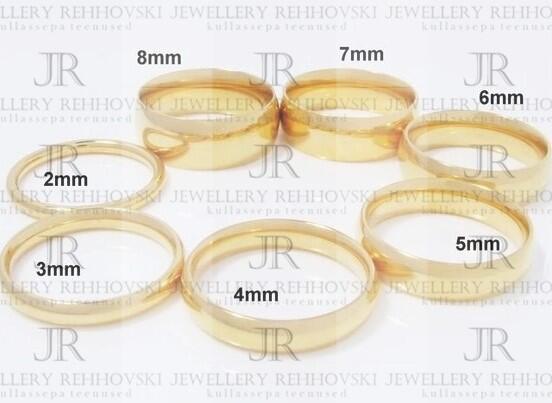 Sõrmuste laiused Jewellery Rehhovski kullassepa teenused Sõrmuste laiused Jewellery Rehhovski kullassepa teenused