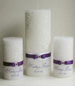 Maalingutega pulmaküünlad